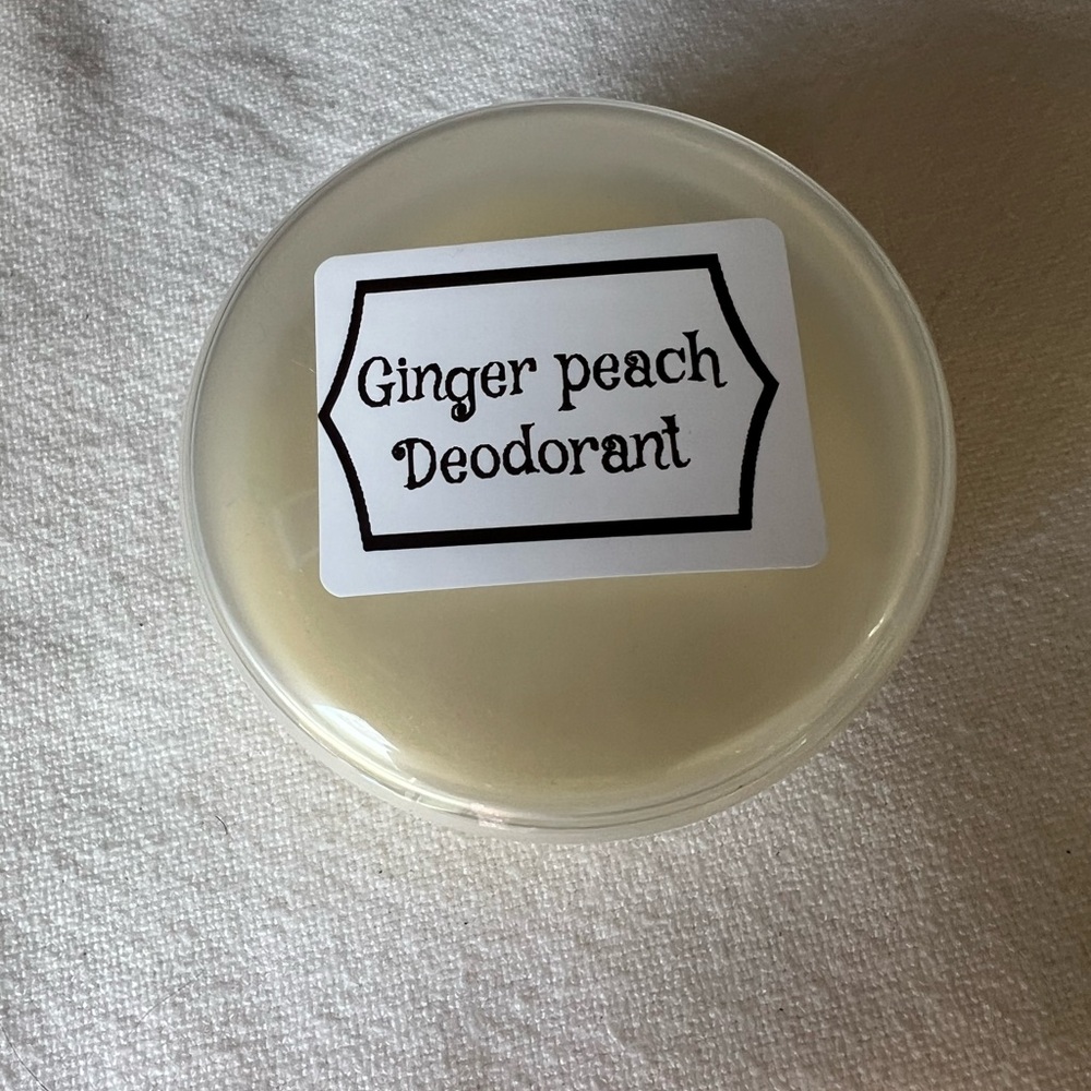 Ginger peach natural deodorant 4 ounces